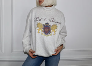 Vintage Pullover Turtleneck Sweatshirt