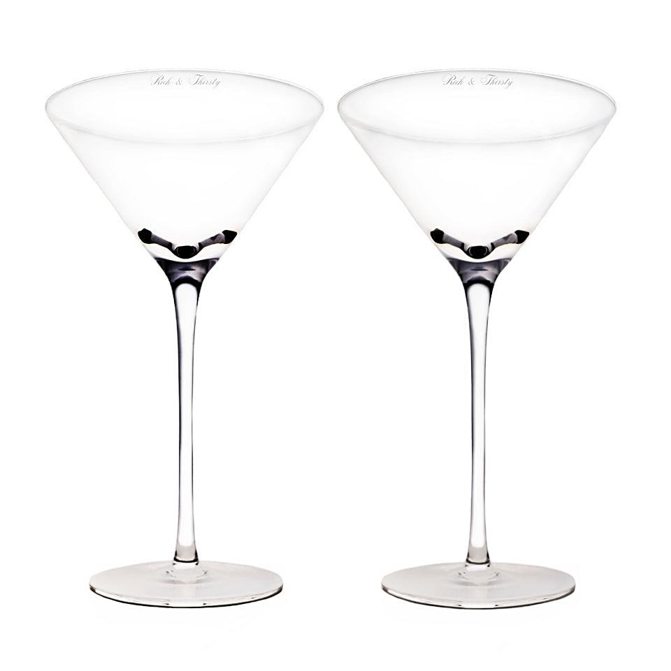 Crystal Martini Glass Set